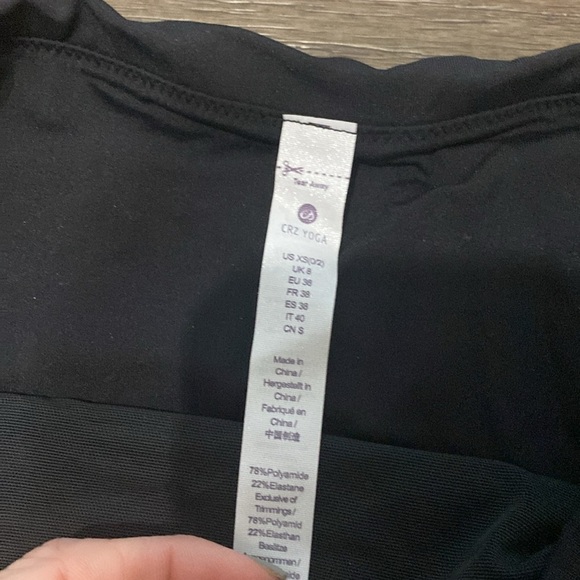 NWT CRZ YOGA High Waisted Black Medium Coverage Bikini Bottom | XS - Picture 3 of 6